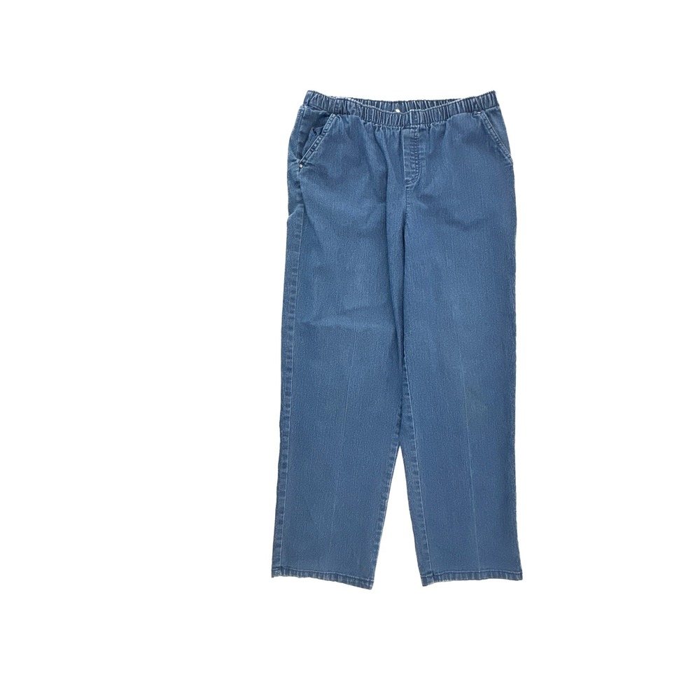 Southern Lady Pull On Straight Women's size 10 Dark Wash Blue‎ Denim jeans